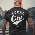 Ota Local 大田区ローカル 故郷 メンズTシャツ バックプリント 高齢者への贈り物