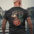 Panther Rose アメリカントラディショナルタトゥーインク オールドスクール メンズTシャツ バックプリント 高齢者への贈り物