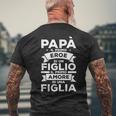 Papà Il Primo Eroe Di Un Figlio Il Primo Amore De Una Figlia T-shirt da uomo con stampa posteriore Regalos para ancianos