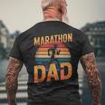 Papà Maratona Retrò T-shirt da uomo con stampa posteriore Regalos para ancianos