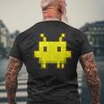 Pixel Gamer Clawd Claude Code Gaming レトロ コーディング ユーモア メンズTシャツ バックプリント 高齢者への贈り物