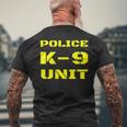 Police K-9ユニット ドッグハンドラー オンデューティー K9 チームオフィサー タクティカル メンズTシャツ バックプリント 高齢者への贈り物