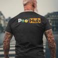 Pool Hub 8 Ball Billiard Game Pool Player Men's T-shirt Back Print Gifts for Old Men