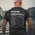 Porter 栄養成分表示 メンズTシャツ バックプリント 高齢者への贈り物