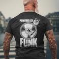 Powered By Funk Music 70年代 & 80年代 ビニール メンズTシャツ バックプリント 高齢者への贈り物
