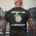 Pretend I Am A Cantaloupe メロン コスチューム マスクメロン メンズTシャツ バックプリント 高齢者への贈り物