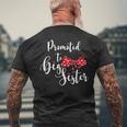 Promoted To Bigister メンズTシャツ バックプリント 高齢者への贈り物