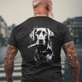 Proprietario Di Cane Labrador Per La Festa Del Papà Da Uomo T-shirt da uomo con stampa posteriore Regalos para ancianos