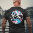 Protect The Dolls、トランスジェンダーlgbt、トランスジェンダーの権利 メンズTシャツ バックプリント 高齢者への贈り物