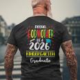 Proud Godmother Of A Class Of 2026 Kindergarten Graduate Men's T-shirt Back Print Gifts for Old Men