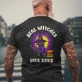 Real Witches Ridetick 面白い 黒猫 ハロウィン メンズTシャツ バックプリント 高齢者への贈り物