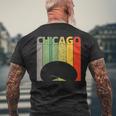 Retro Chicago Intage Chicago Bean Cloud Gate メンズTシャツ バックプリント 高齢者への贈り物