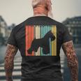 Schnauzer シュナウザー メンズTシャツ バックプリント 高齢者への贈り物