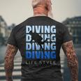 Scuba Diving Gearcuba Diving Equipment Dive メンズTシャツ バックプリント 高齢者への贈り物
