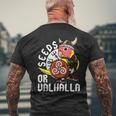 Seeds Oralhalla バイキング オウム 桃の顔 ルティーノ ラブバード メンズTシャツ バックプリント 高齢者への贈り物