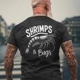Shrimps Is Bugs Memeeafood Lovers ファン メンズTシャツ バックプリント 高齢者への贈り物