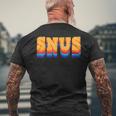 Snus 90年代デザイン チュアブルツール メンズTシャツ バックプリント 高齢者への贈り物