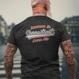 Someone In Connecticut Loves Me レトロ ステート ヴィンテージ 長袖tシャツ メンズTシャツ バックプリント 高齢者への贈り物