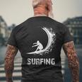 Surfing Waveurf メンズTシャツ バックプリント 高齢者への贈り物
