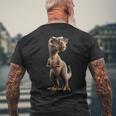T-レックス ティラノサウルス・レックス 恐竜 恐竜大好き ディノ メンズTシャツ バックプリント 高齢者への贈り物