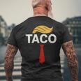 TACO トランプズ・オールウェイズ・チキン・アウト・タコス メンズTシャツ バックプリント 高齢者への贈り物