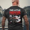 This Little Ninja Is 5歳 5歳の誕生日 忍者 男の子 キッズ メンズTシャツ バックプリント 高齢者への贈り物
