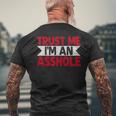 Trust Me I'm An Asshole メンズTシャツ バックプリント 高齢者への贈り物