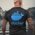Twoided Docker ソフトウェアプログラミングと開発 メンズTシャツ バックプリント 高齢者への贈り物
