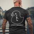 Ungovernable ラバーダックプリント メンズTシャツ バックプリント 高齢者への贈り物