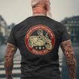 Ural オートバイ オフロード モーターサイクリスト メンズTシャツ バックプリント 高齢者への贈り物