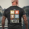 I Use Math In Real Life 面白い 数学者 先生 学生 メンズTシャツ バックプリント 高齢者への贈り物