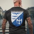 Uslw 空軍コーポレートスクール空軍クレスト メンズTシャツ バックプリント 高齢者への贈り物