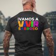 Vamos Aivirabroso Frase フランシア・マルケス メンズTシャツ バックプリント 高齢者への贈り物