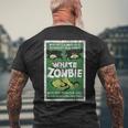 Vintage Blanc Zombie Movie Poster T-shirt imprimé au dos Cadeaux pour les vieillards