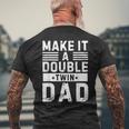 Vintage Make It A Double Twin Dad Festa Del Papà T-shirt da uomo con stampa posteriore Regalos para ancianos