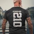 Vintage Forever 210 Texas Area Code 210 メンズTシャツ バックプリント 高齢者への贈り物