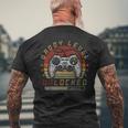 Vintage Retro Papà Livellobloccatoideo Gamer Gaming Papà T-shirt da uomo con stampa posteriore Regalos para ancianos