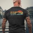 What A Rescue ヴィンテージ レトロ ロケット フットボール カー リーグ メンズTシャツ バックプリント 高齢者への贈り物