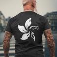 Wilted Bauhinia Flag 2019 香港抗議 メンズTシャツ バックプリント 高齢者への贈り物