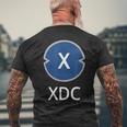 Xinfin 暗号通貨 Xdc暗号コイン メンズTシャツ バックプリント 高齢者への贈り物