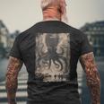 Y2k Hip Hop Fashionヒップホップ メンズ レディース ストリートウェア レトロホラー モンスター タコ メンズTシャツ バックプリント 高齢者への贈り物