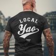 Yao Local 八尾市ローカル 故郷 メンズTシャツ バックプリント 高齢者への贈り物