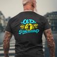 「ファニー・オールド・シュメッターハンド」パデルテニス メンズTシャツ バックプリント 高齢者への贈り物