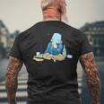 【コラボイラスト】おしげ酒 メンズTシャツ バックプリント 高齢者への贈り物