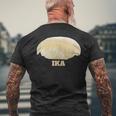 いか 面白ネタ すしネタ Ika 烏賊 メンズTシャツ バックプリント 高齢者への贈り物