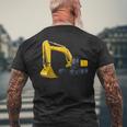 かっこいいショベルカー 男の子 乗り物 建設現場 キッズ メンズTシャツ バックプリント 高齢者への贈り物
