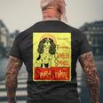 かわいいキャバリア王チャールズ・コッカー スパニエル ドッグアート ギフト メンズTシャツ バックプリント 高齢者への贈り物