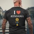 けん玉 おもちゃ シンプル ユーモア けん玉 I Love Kendama メンズTシャツ バックプリント 高齢者への贈り物