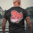 どっしりコブダイ メンズTシャツ バックプリント 高齢者への贈り物