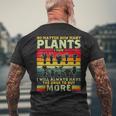 どんなに植物を所有していても、植物愛好家をもっと購入します メンズTシャツ バックプリント 高齢者への贈り物